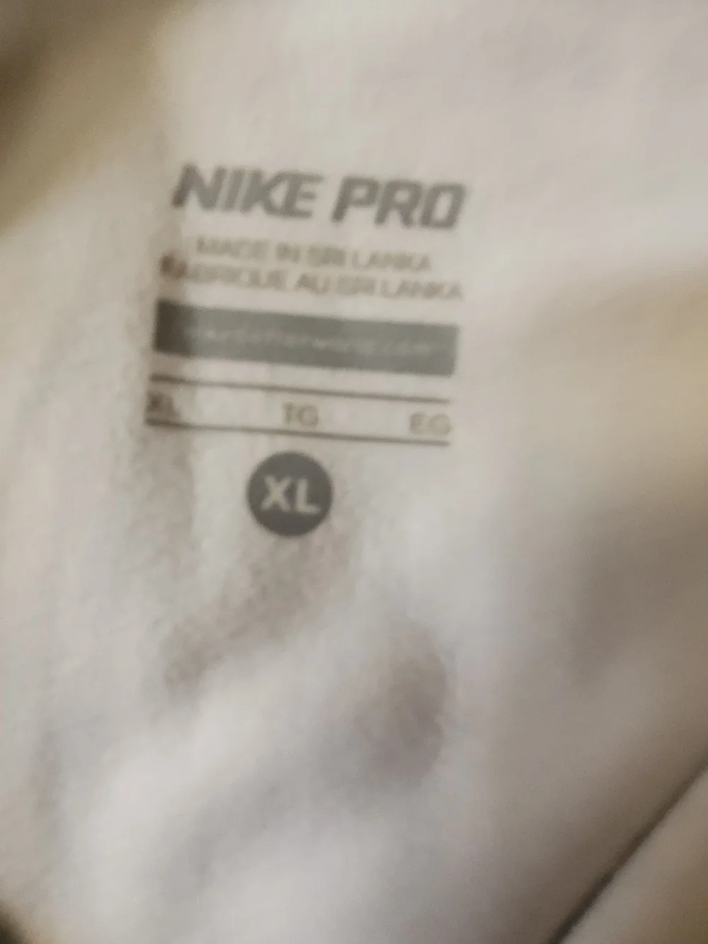 Nike Cream/White Ski Snow Jacket with Subtle Pattern